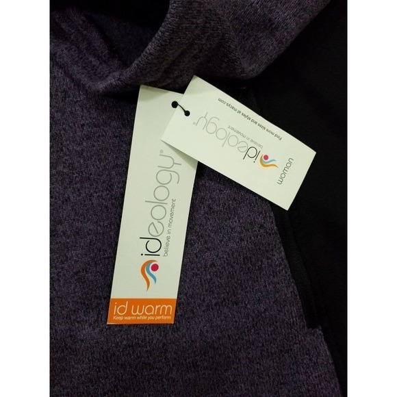 Ideology ~Woman Plus Size 1X~Purple/Black Montana Full Zip Hooded Jacket NWT $64 - Picture 10 of 12